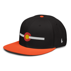 Classic Colorado Snapback Hat Black White Orange OS - Loyalty Vibes