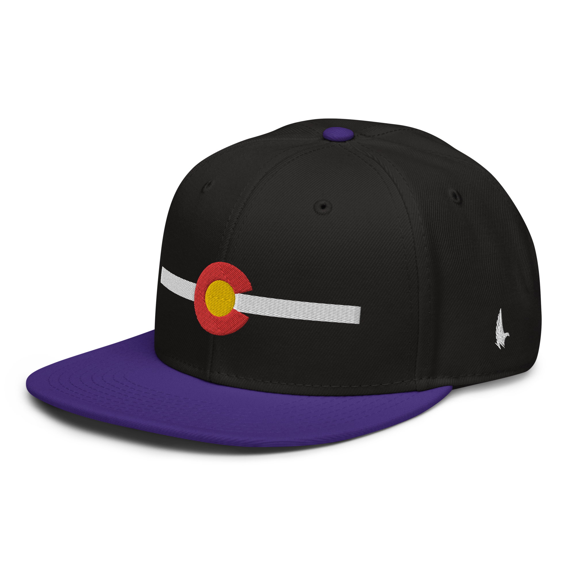 Classic Colorado Snapback Hat Black White Purple OS - Loyalty Vibes