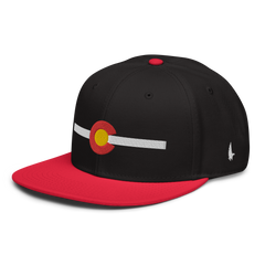 Classic Colorado Snapback Hat Black White Red OS - Loyalty Vibes