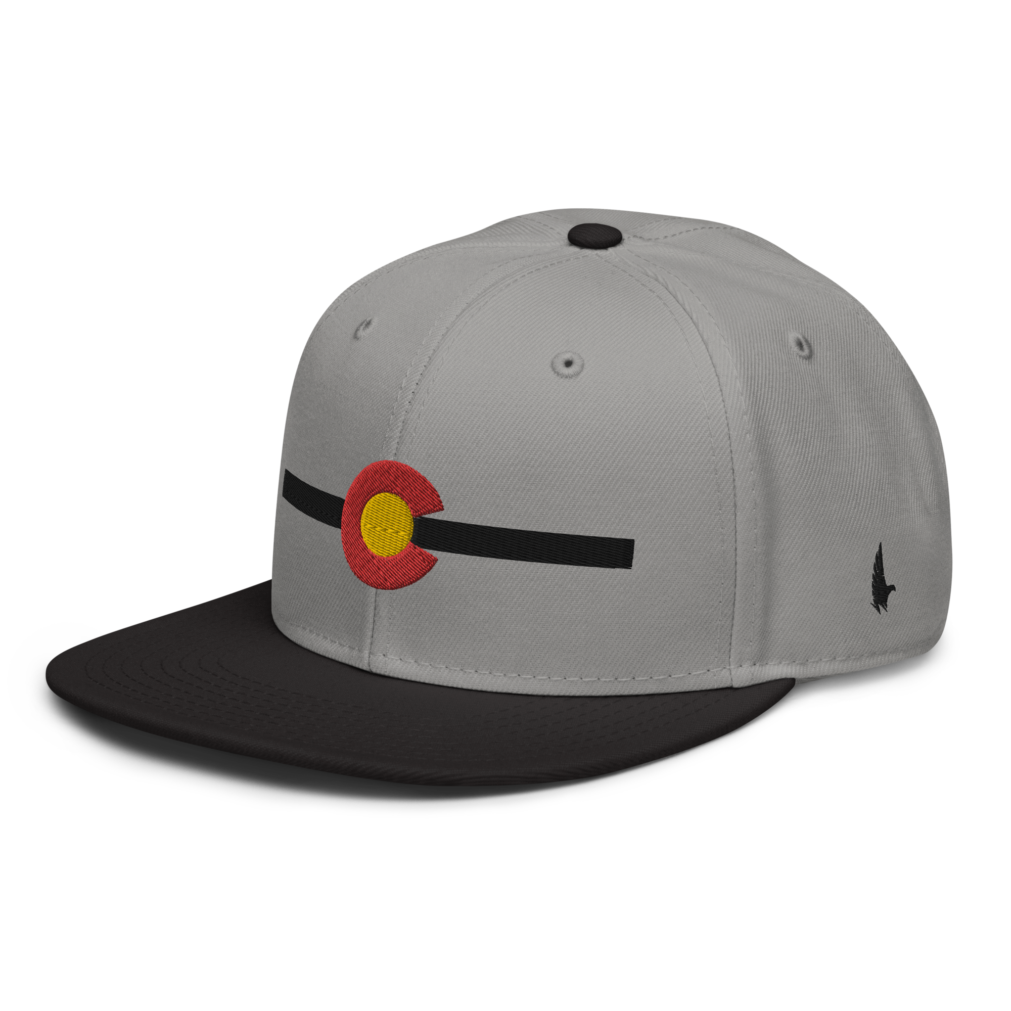 Classic Colorado Snapback Hat Gray Black Black OS - Loyalty Vibes