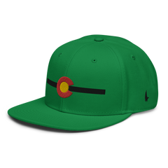 Classic Colorado Snapback Hat Green Black OS - Loyalty Vibes