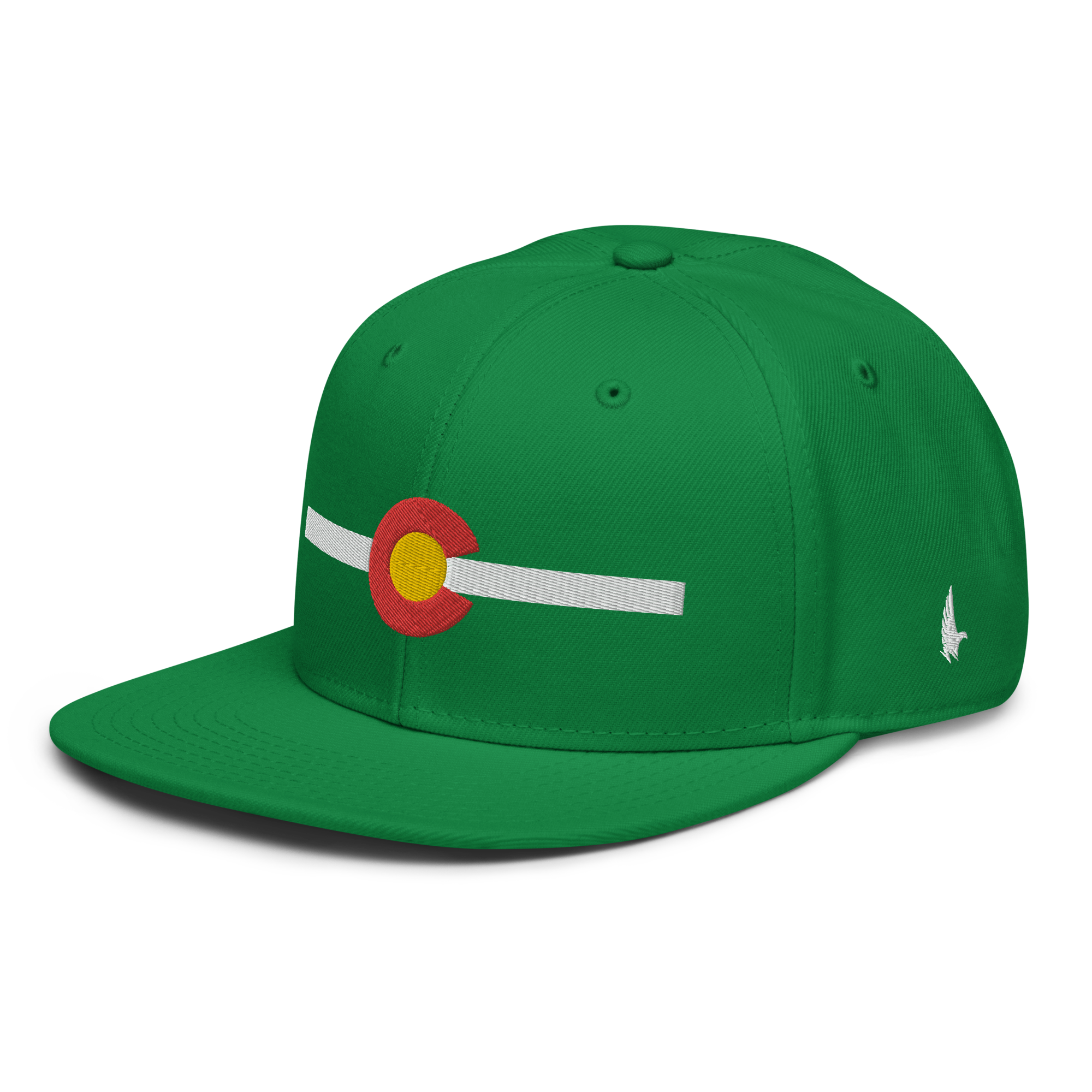 Classic Colorado Snapback Hat Green White OS - Loyalty Vibes