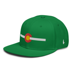 Classic Colorado Snapback Hat Green White OS - Loyalty Vibes
