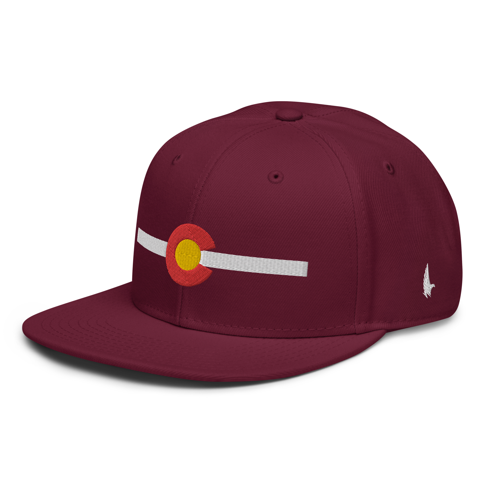 Classic Colorado Snapback Hat Maroon White OS - Loyalty Vibes