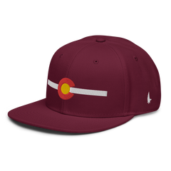 Classic Colorado Snapback Hat Maroon White OS - Loyalty Vibes