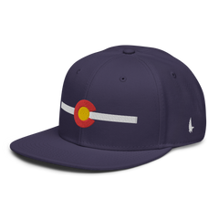 Classic Colorado Snapback Hat Purple White OS - Loyalty Vibes