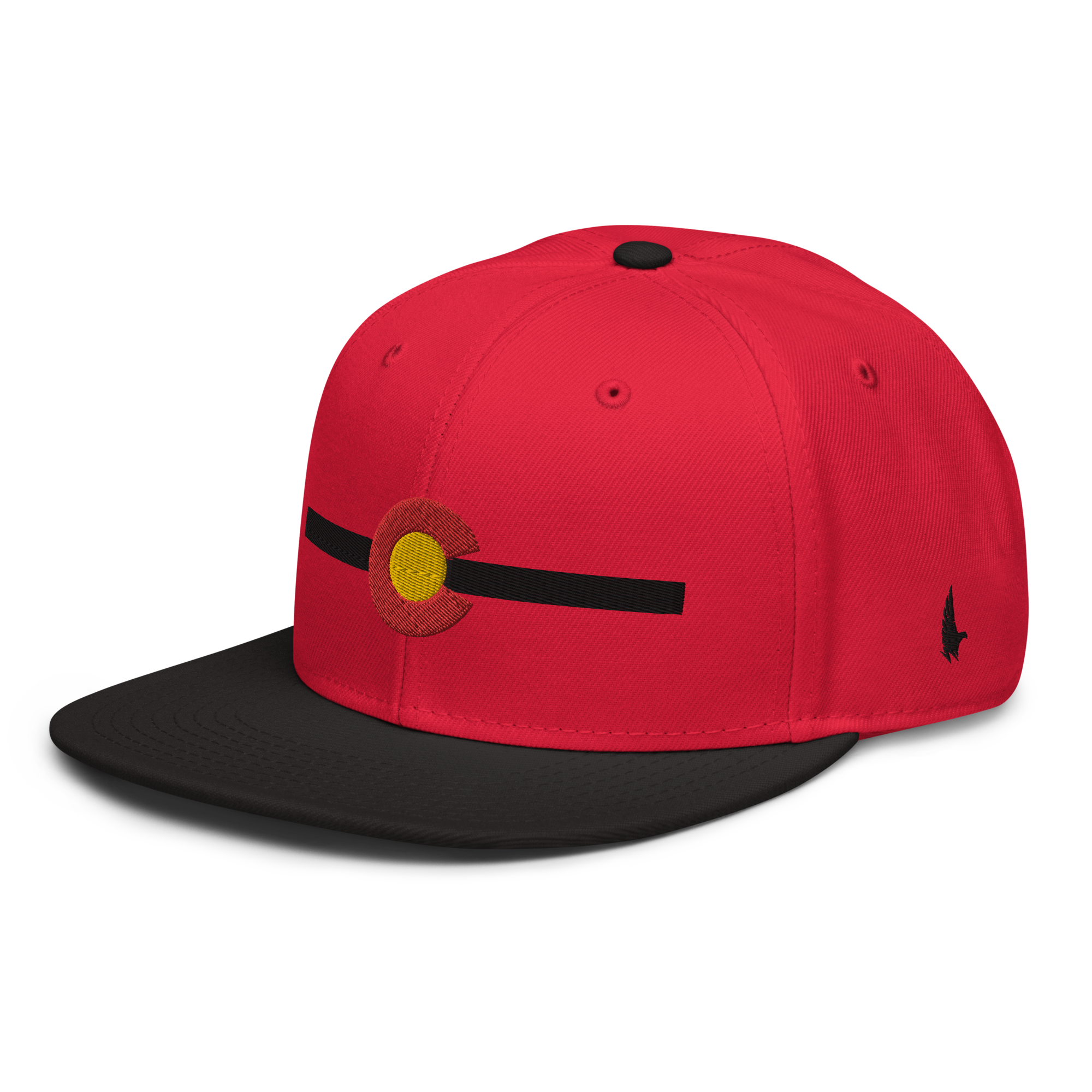 Classic Colorado Snapback Hat Red Black Black OS - Loyalty Vibes