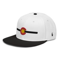 Classic Colorado Snapback Hat White Black Black OS - Loyalty Vibes