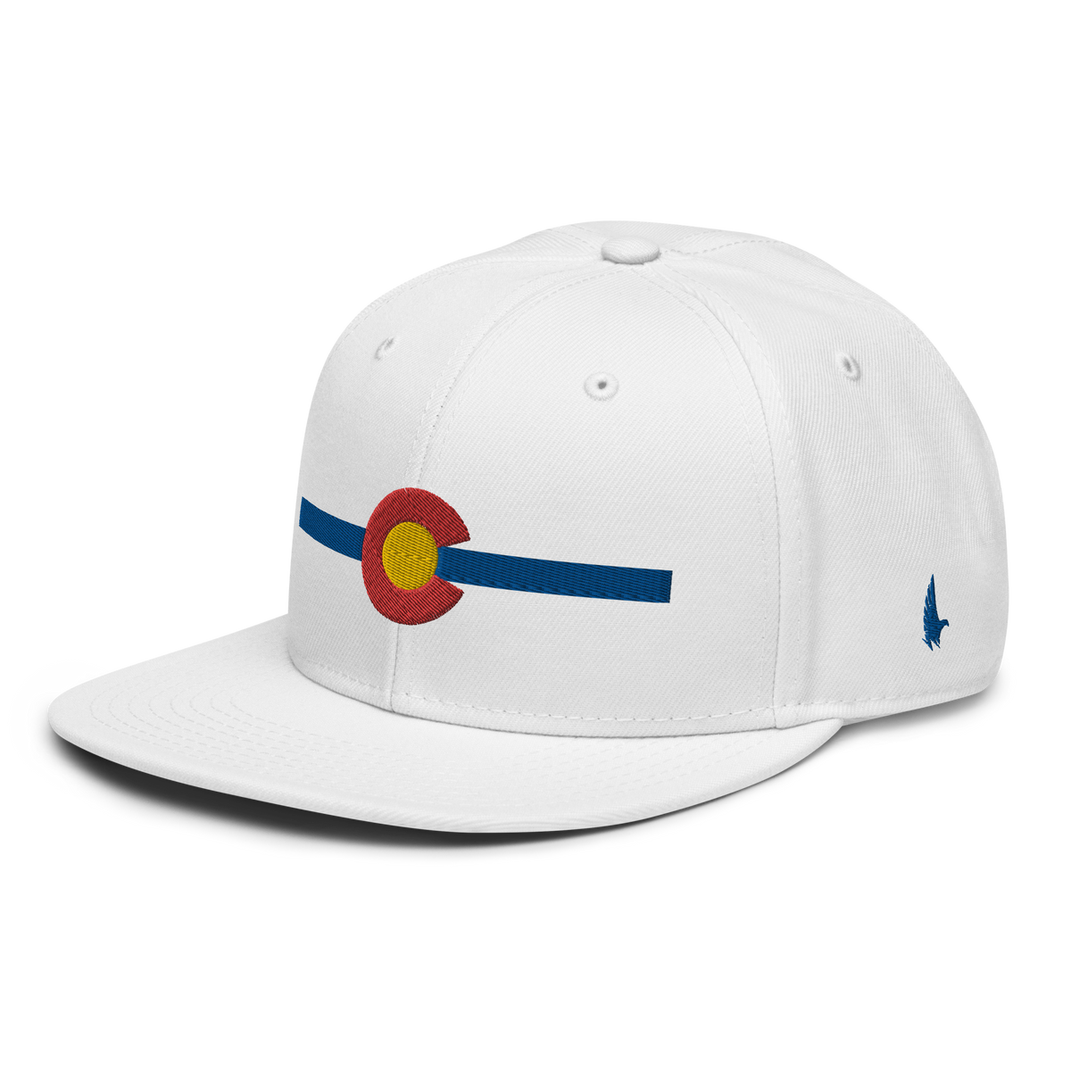 Classic Colorado Snapback Hat White Blue OS - Loyalty Vibes