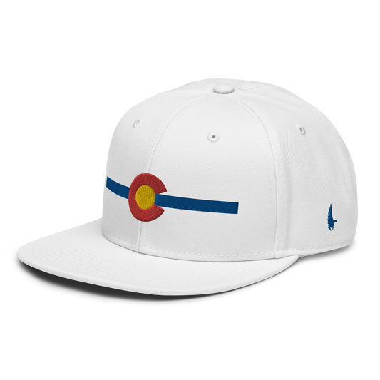 Classic Colorado Snapback Hat White Blue OS - Loyalty Vibes