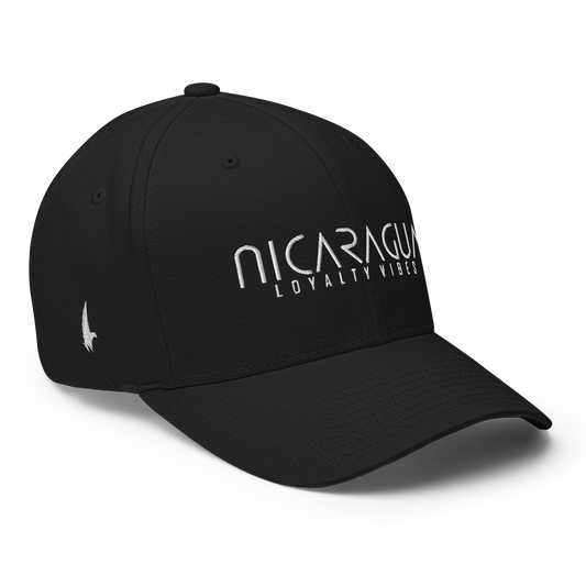 Loyalty Vibes Classic Nicaragua Fitted Hat Black Fitted - Loyalty Vibes