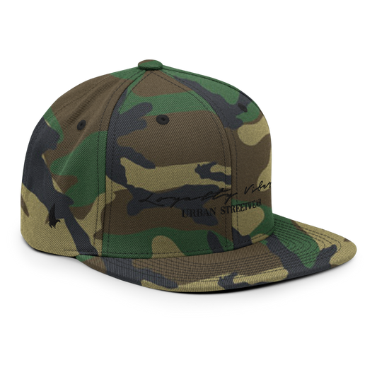 Urban Camo Snapback Hat Green Camo - Loyalty Vibes