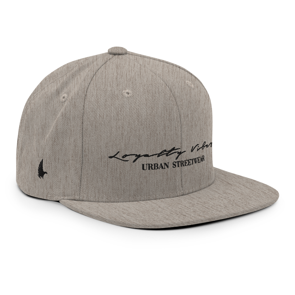 Classic Logo Snapback Hat Heather Grey - Loyalty Vibes