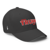 America Strong Trump Flexfit Hat Charcoal Grey Red - Loyalty Vibes