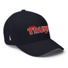 America Strong Trump Flexfit Hat Navy Blue Red - Loyalty Vibes