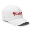 America Strong Trump Flexfit Hat White Red - Loyalty Vibes