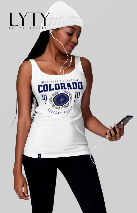 Colorado Division Women's Tank Top White - Loyalty Vibes