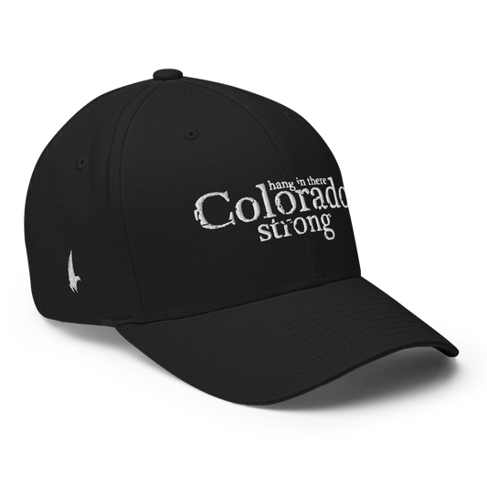 Colorado Strong Fitted Hat Black White - Loyalty Vibes