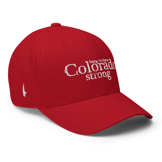 Colorado Strong Fitted Hat Red White - Loyalty Vibes
