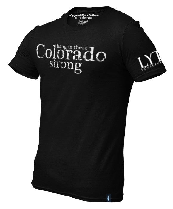 Loyalty Vibes Colorado Strong Graphic Tee Black Men's - Loyalty Vibes