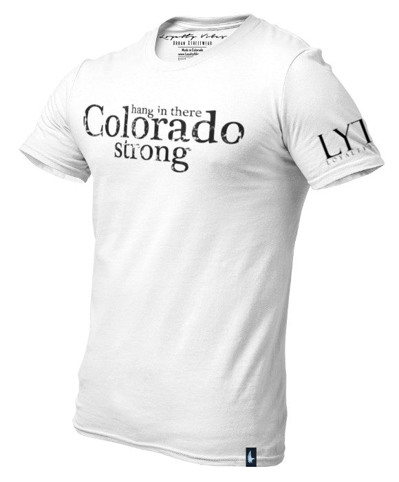 Loyalty Vibes Colorado Strong Graphic Tee White Men's - Loyalty Vibes