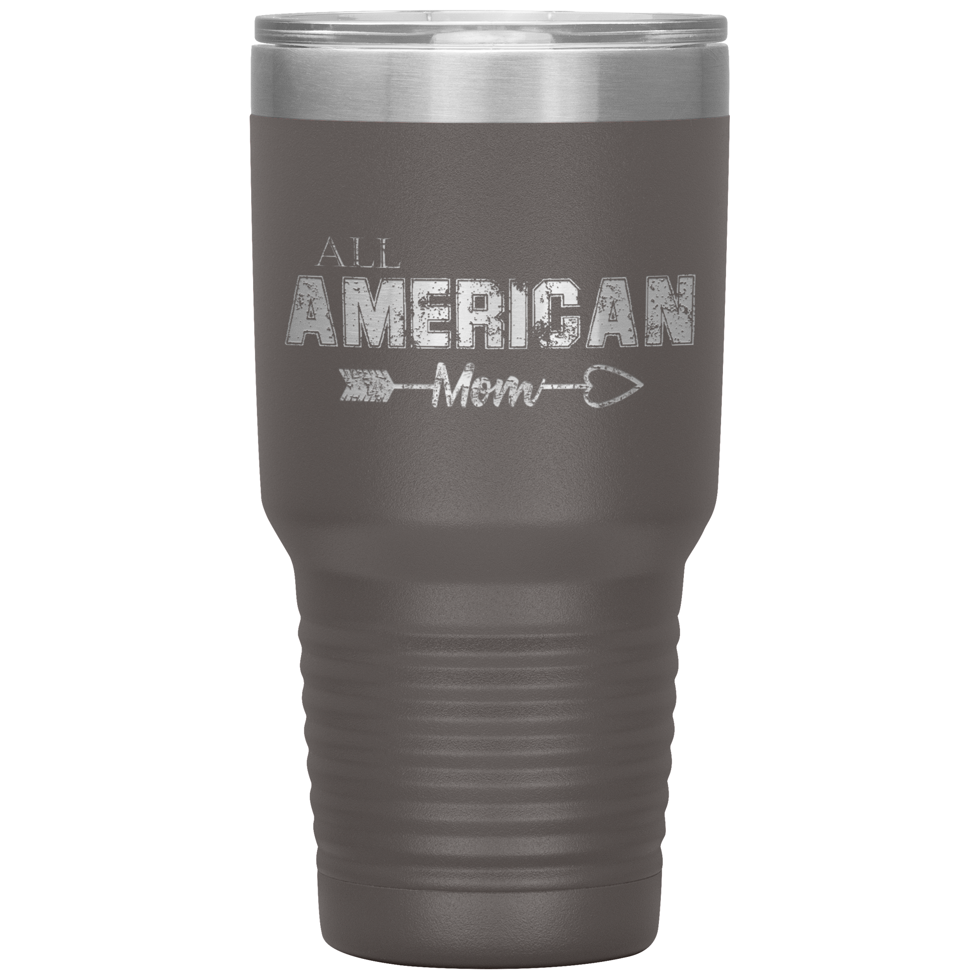 All American Mom Tumbler Pewter - Loyalty Vibes