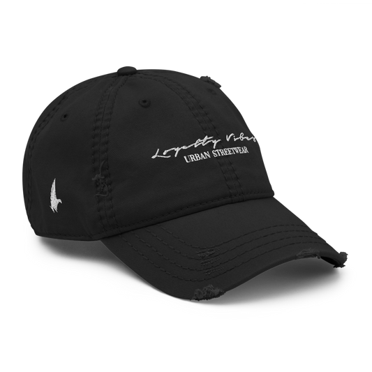 Mainstream Distressed Hat Black - Loyalty Vibes