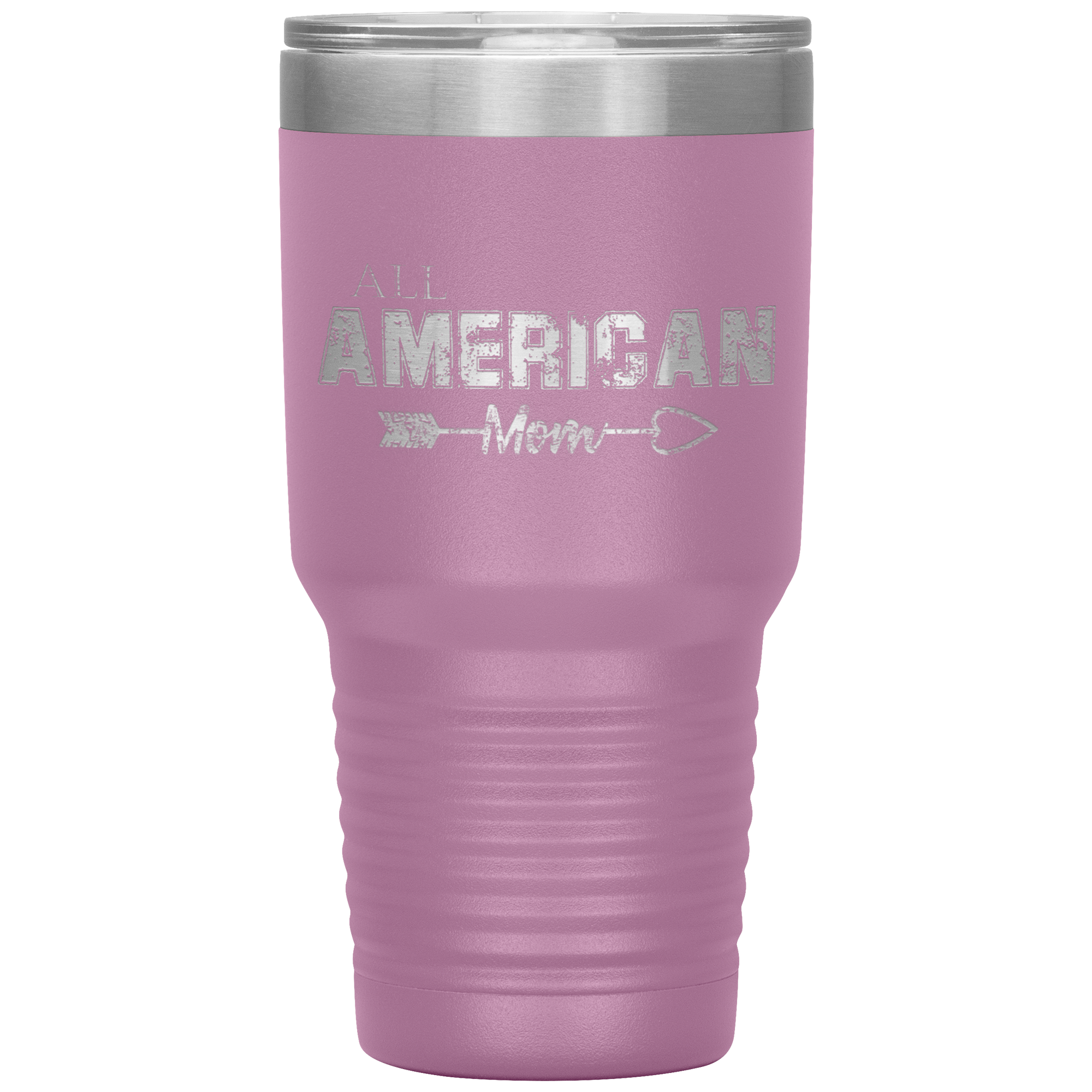 All American Mom Tumbler Light Purple - Loyalty Vibes