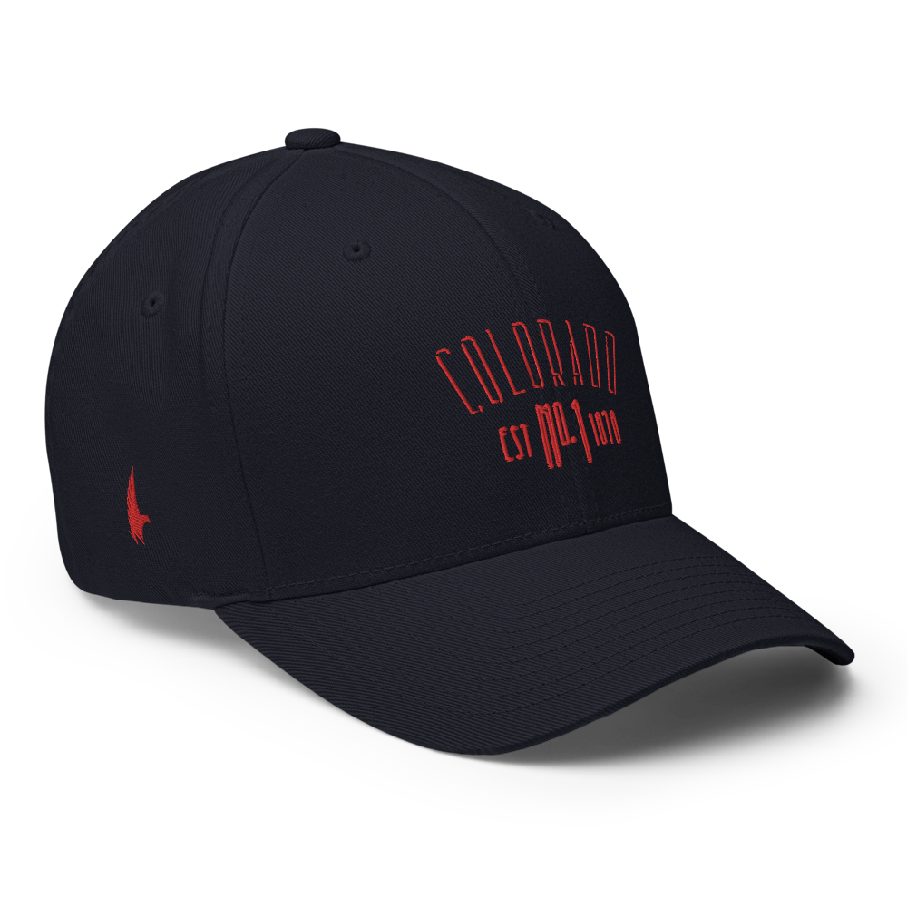 Elite Colorado Fitted Hat Navy - Loyalty Vibes