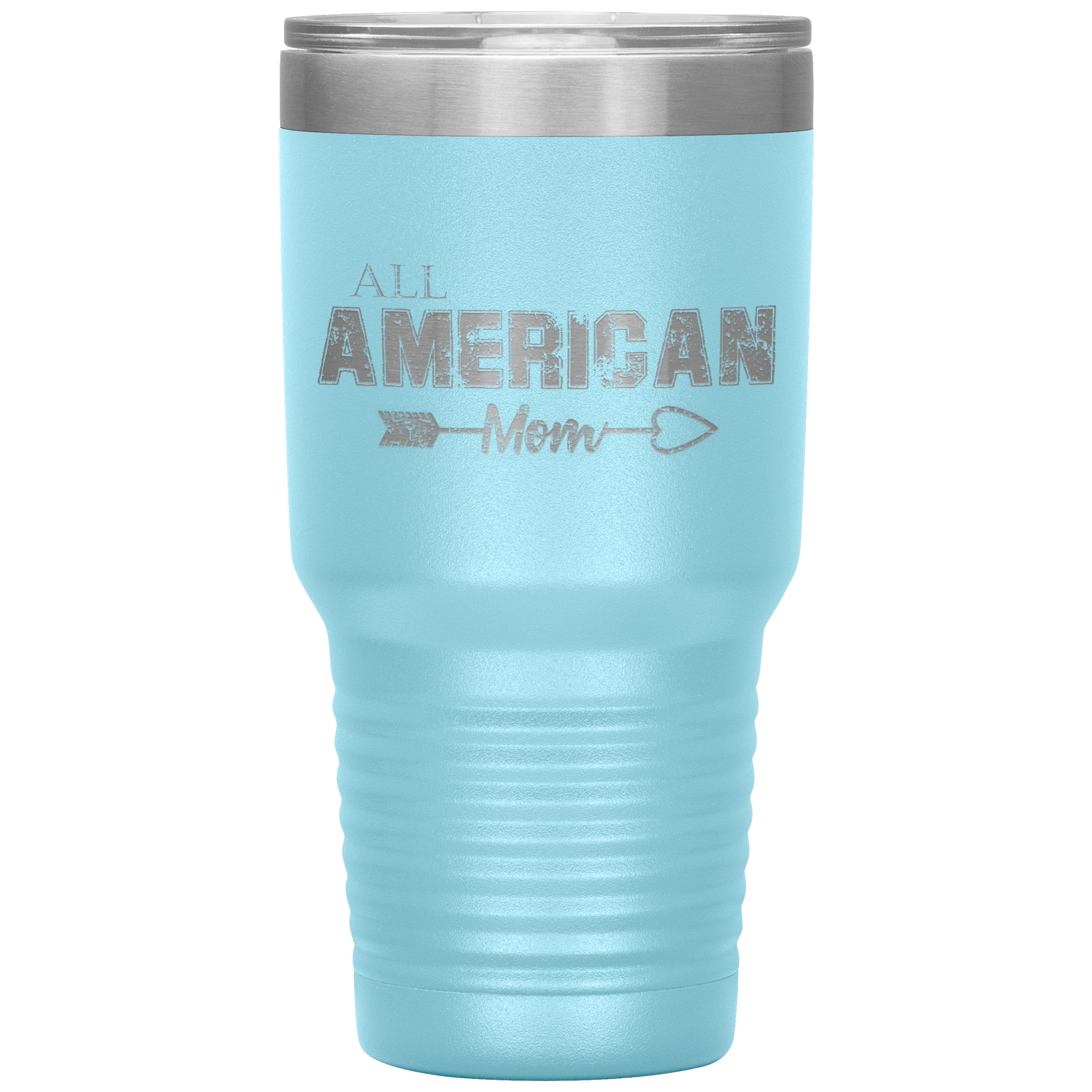 All American Mom Tumbler Light Blue - Loyalty Vibes