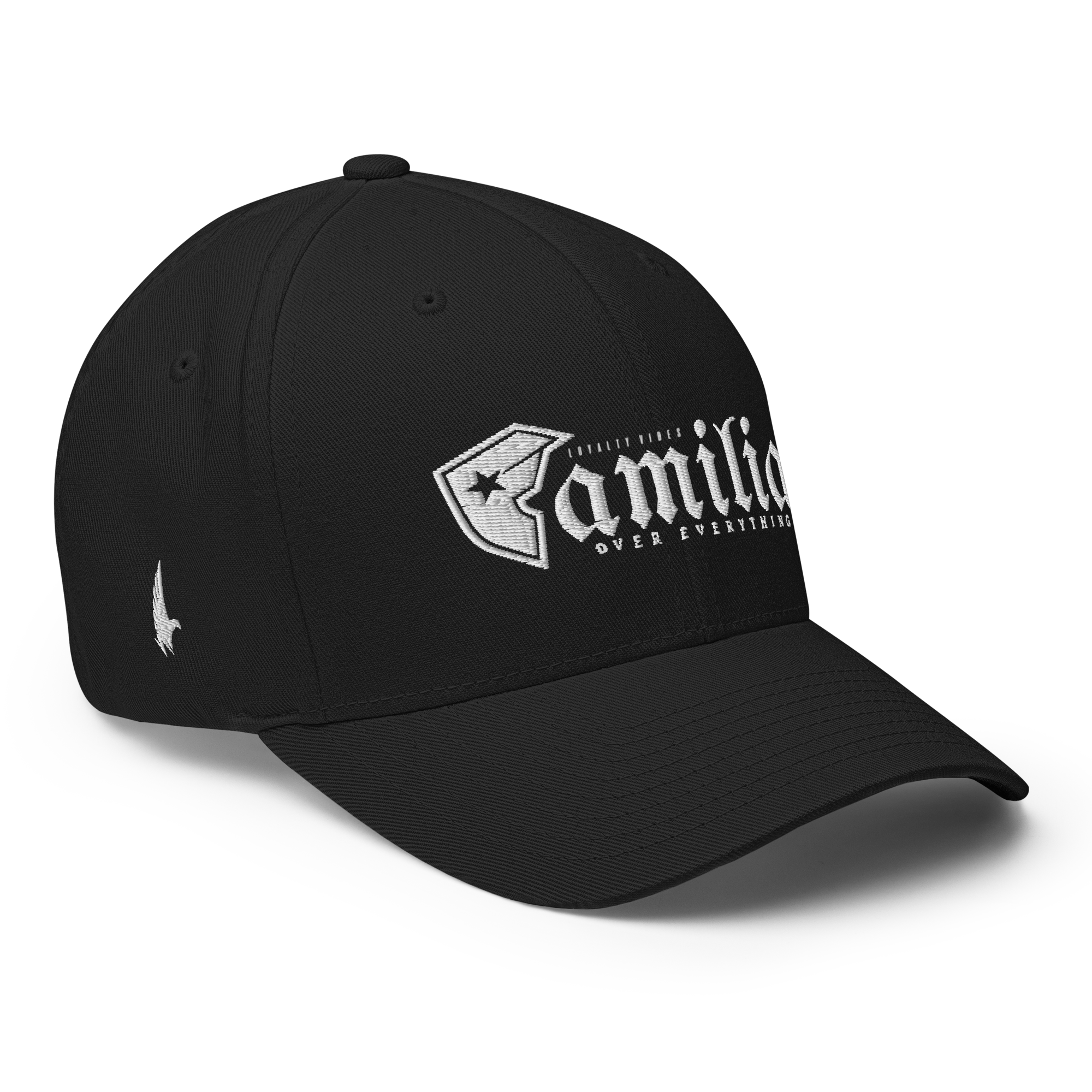 Familia Over Everything Fitted Hat Black Fitted - Loyalty Vibes