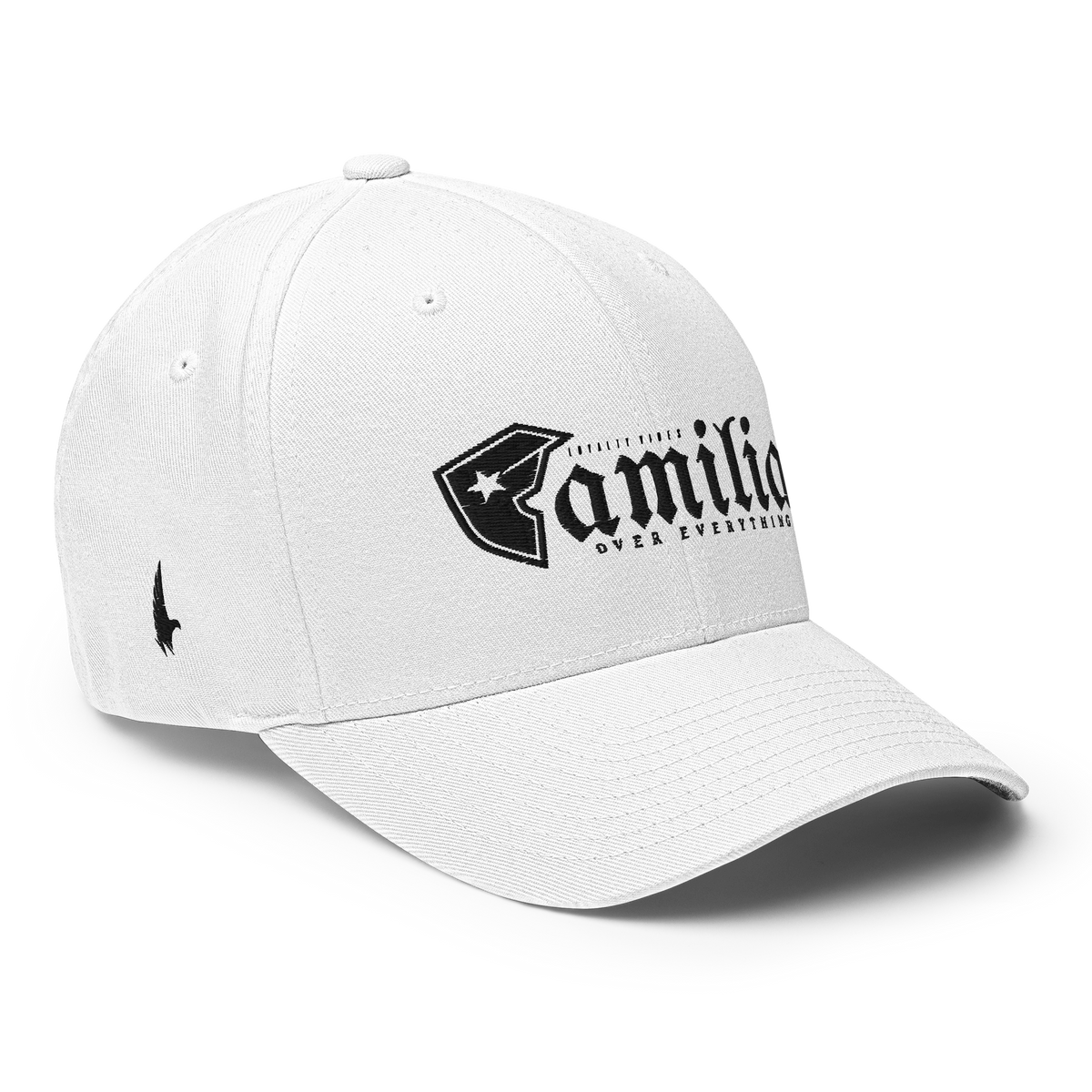Familia Over Everything Fitted Hat White Fitted - Loyalty Vibes
