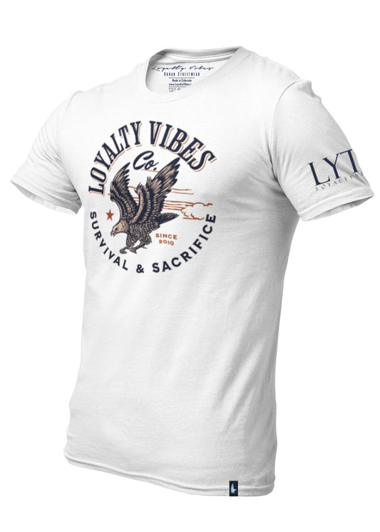 Loyalty Vibes Freedom T-Shirt White - Loyalty Vibes