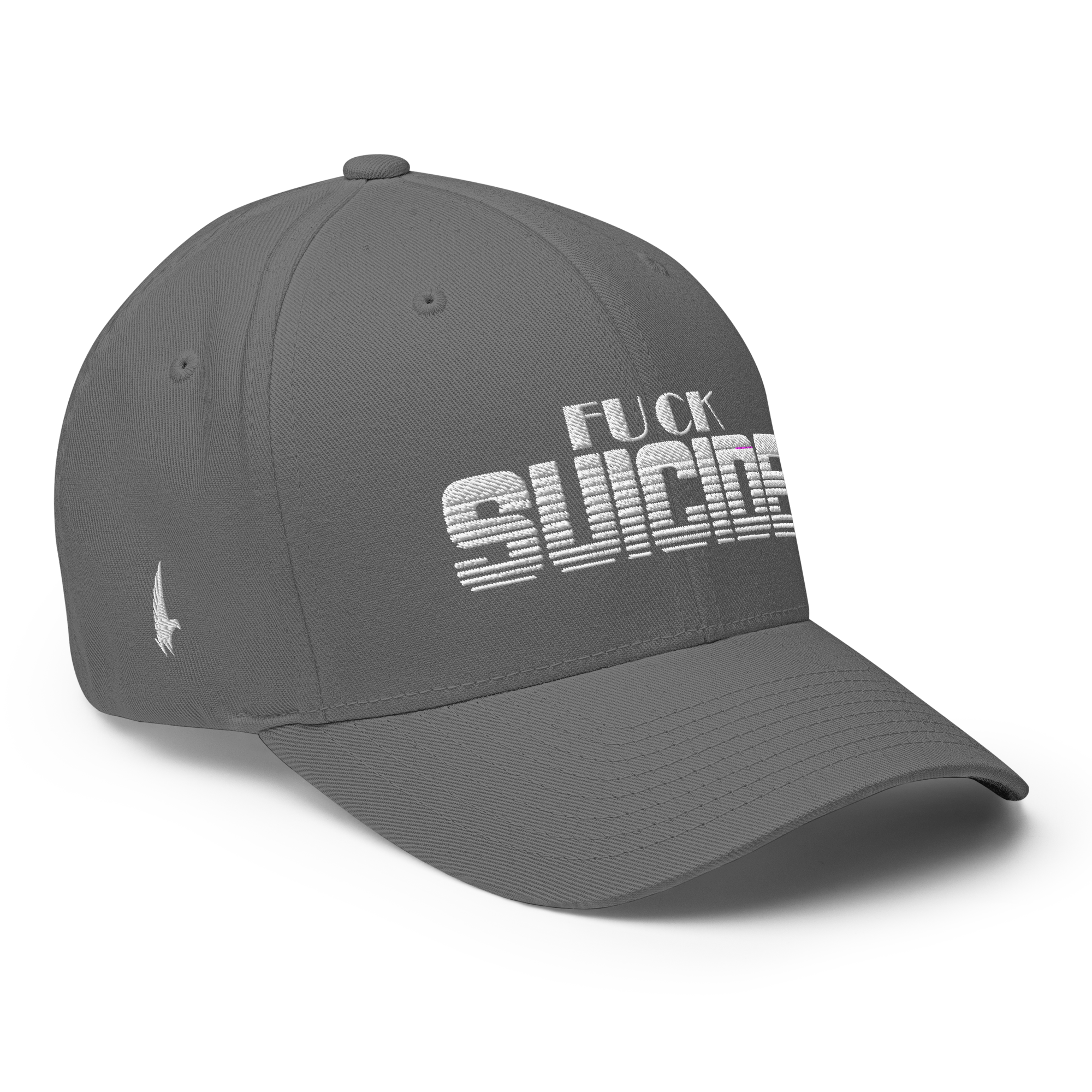 Fk Suicide Fitted Hat Grey Fitted - Loyalty Vibes
