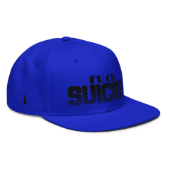 Fk Suicide Snapback Hat Blue Black OS - Loyalty Vibes