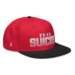 Fk Suicide Snapback Hat Red White Black OS - Loyalty Vibes