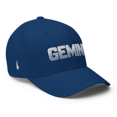 Gemini Fitted Hat Blue White - Loyalty Vibes