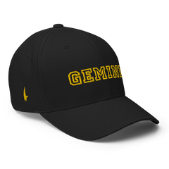 Gemini Legacy Fitted Hat Black - Loyalty Vibes