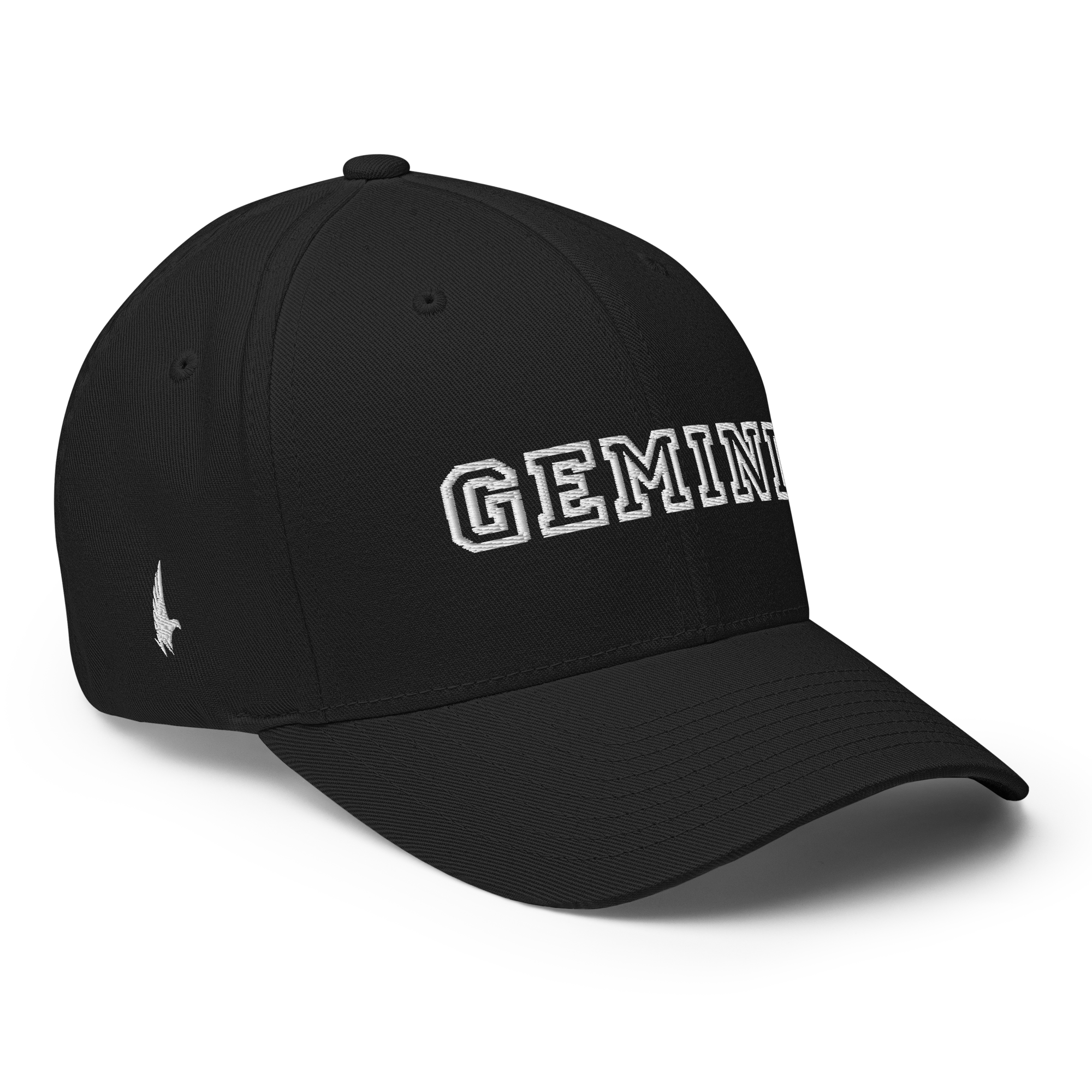 Gemini Legacy Fitted Hat Black White - Loyalty Vibes