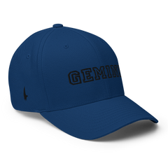 Gemini Legacy Fitted Hat Blue Black - Loyalty Vibes