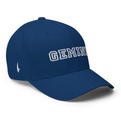 Gemini Legacy Fitted Hat Blue White - Loyalty Vibes