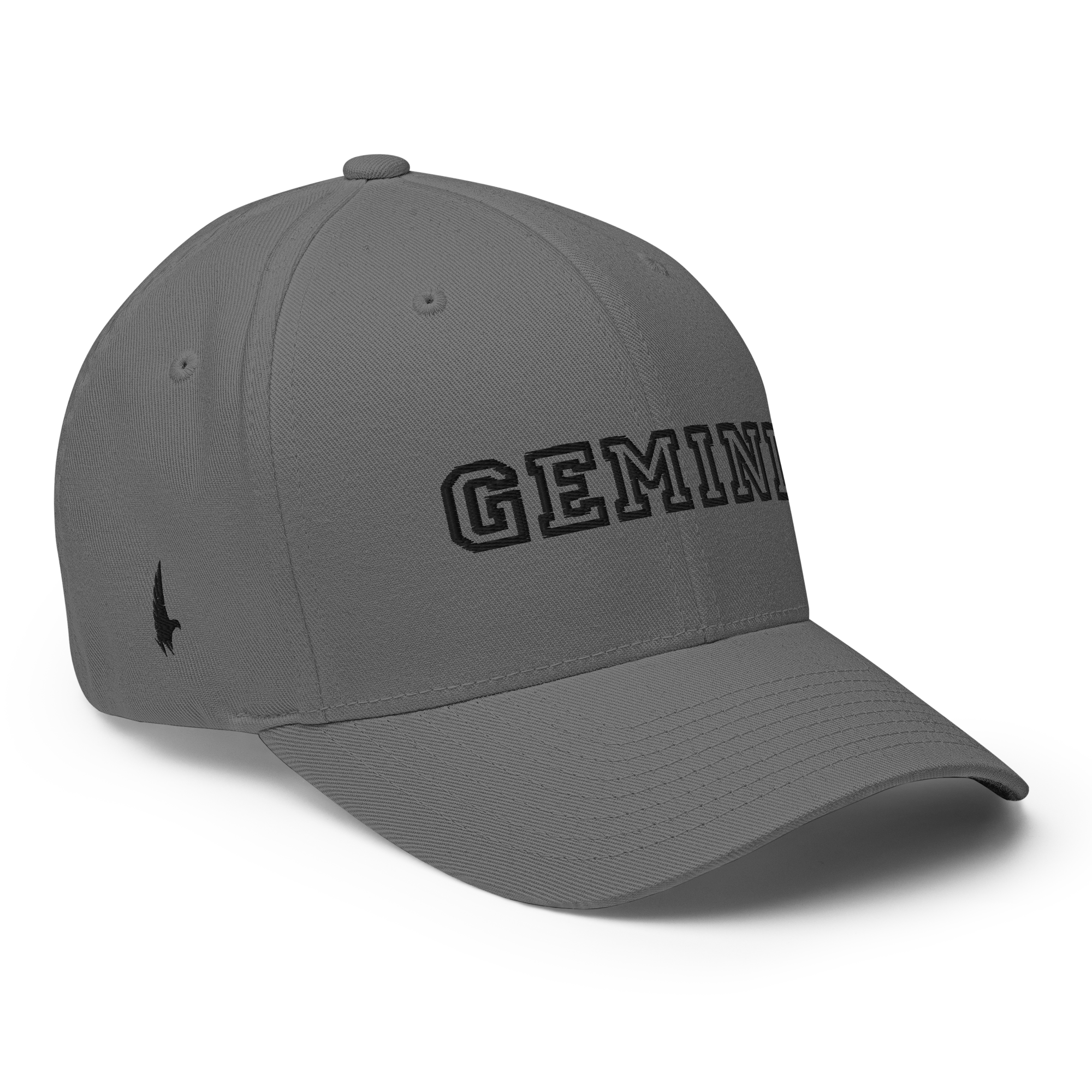 Gemini Legacy Fitted Hat Gray Black - Loyalty Vibes