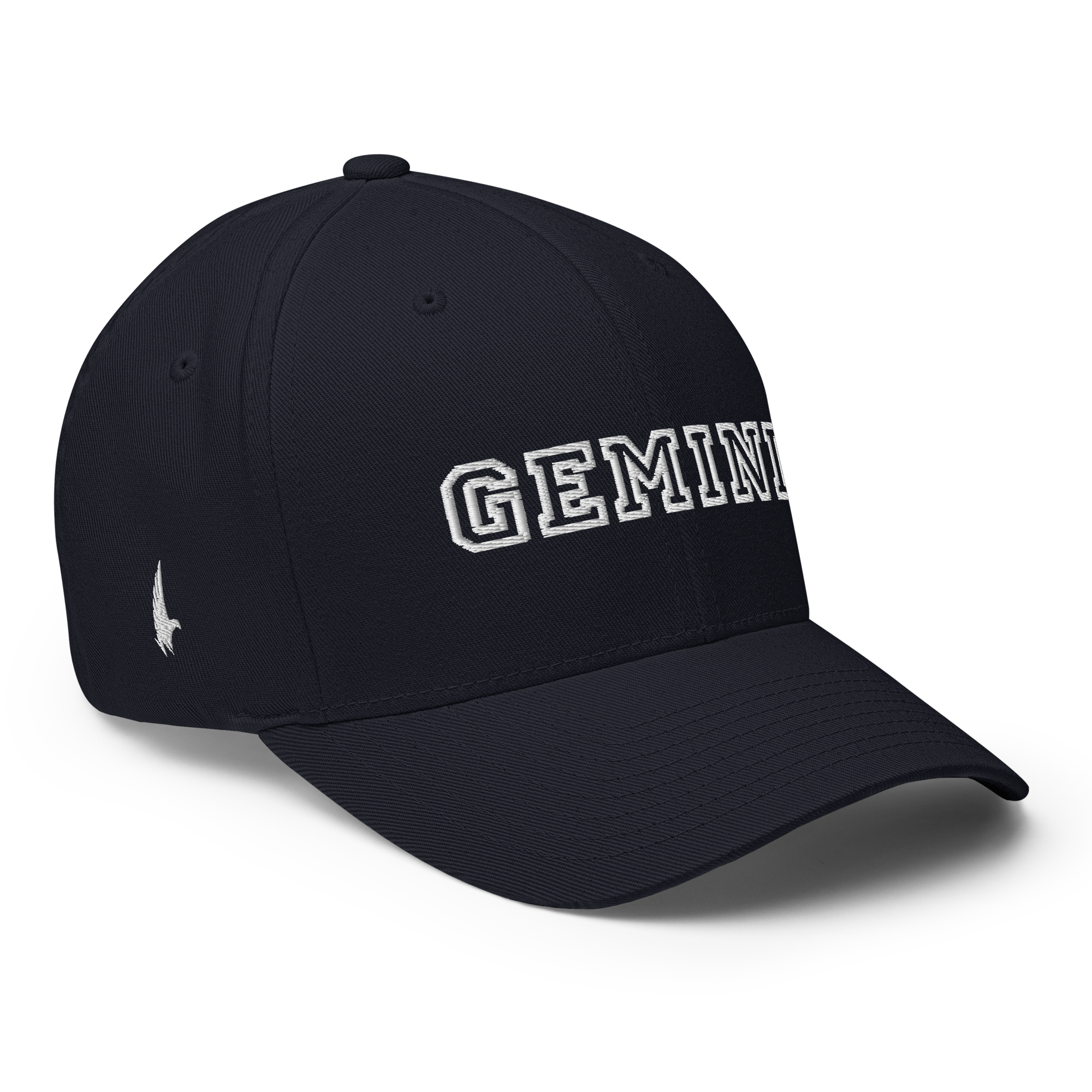 Gemini Legacy Fitted Hat Navy Blue White - Loyalty Vibes