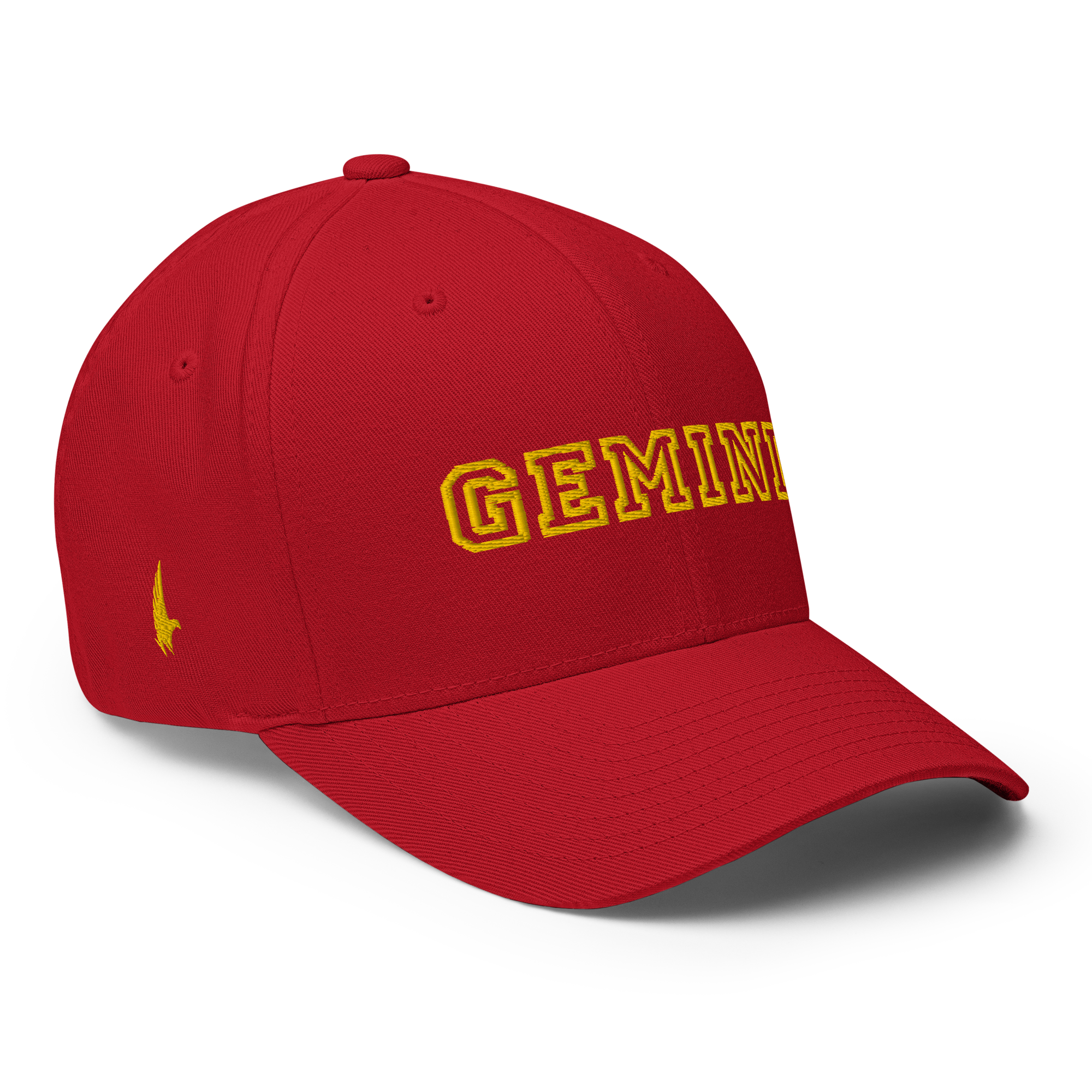 Gemini Legacy Fitted Hat Red - Loyalty Vibes