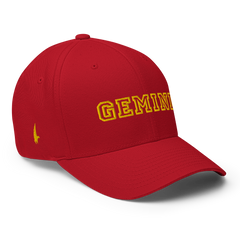 Gemini Legacy Fitted Hat Red - Loyalty Vibes
