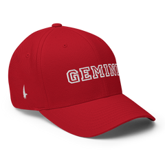 Gemini Legacy Fitted Hat Red White - Loyalty Vibes