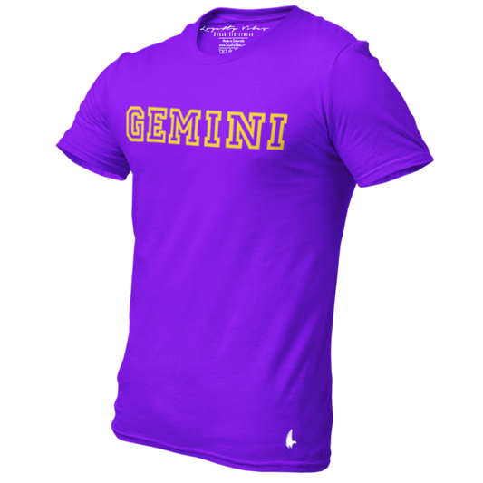 Gemini Legacy T-Shirt Purple Men's - Loyalty Vibes