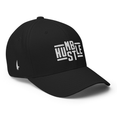 Hustle Fitted Hat Black Fitted - Loyalty Vibes