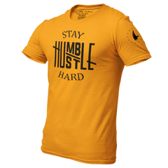 Hustle Hard Tee Gold - Loyalty Vibes