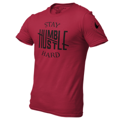 Hustle Hard Tee Maroon - Loyalty Vibes